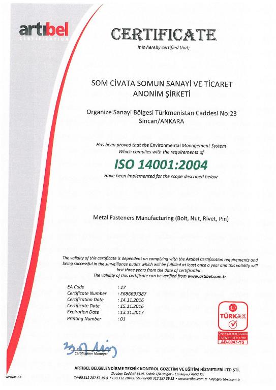 Environment Certificate SOM